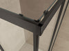 Skyline hoekinstap cabine met 2 schuifdeuren 1000 x 1000 x 2000 x 8 mm nano helder glas/mat zwart - Tegeleend