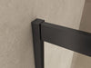 Skyline hoekinstap cabine met 2 schuifdeuren 1000 x 1000 x 2000 x 8 mm nano helder glas/mat zwart - Tegeleend