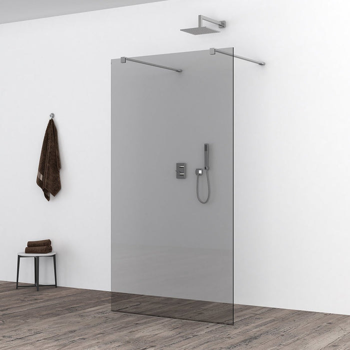 Slim glasplaat 1000 x 2000 x 8 mm nano rookglas - Tegeleend