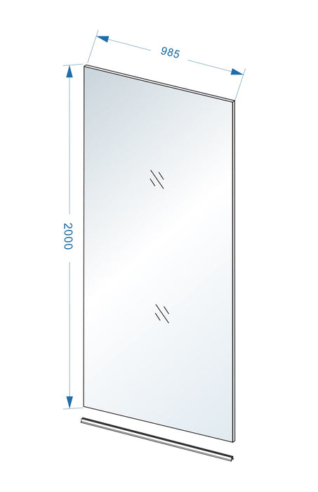Slim glasplaat 1000 x 2000 x 8 mm nano warm koper glas - Tegeleend