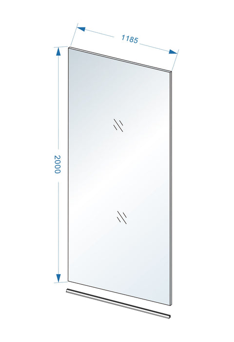 Slim glasplaat 1200 x 2000 x 8 mm nano warm koper glas - Tegeleend