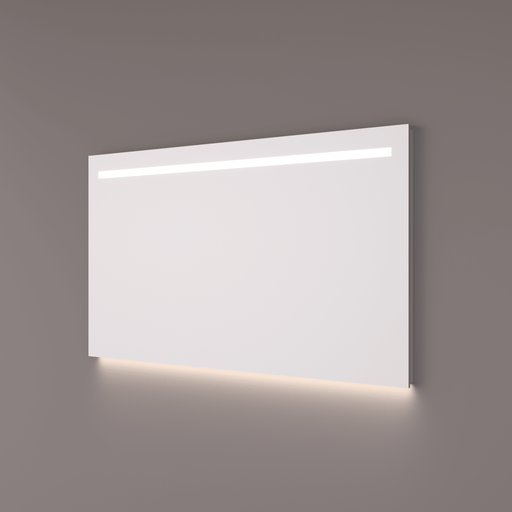 Spiegel Basic line recht met horizontale LED-baan - Tegeleend