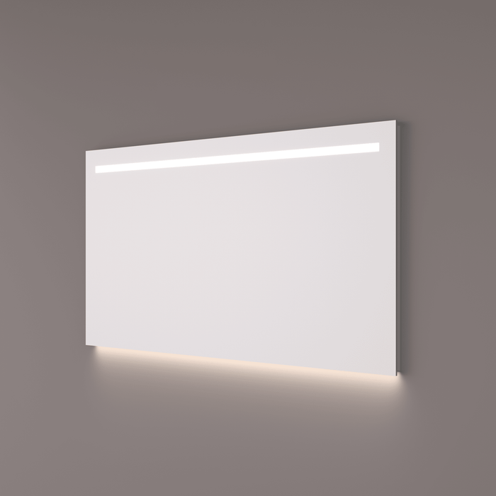 Spiegel Basic line recht met horizontale LED-baan - Tegeleend