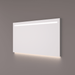 Spiegel Basic line recht met horizontale LED-baan - Tegeleend