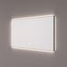Spiegel mat zwart met indirecte LED rondom - Tegeleend