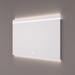 Spiegel met horizontale LED-streep en indirecte verlichting onder - Tegeleend