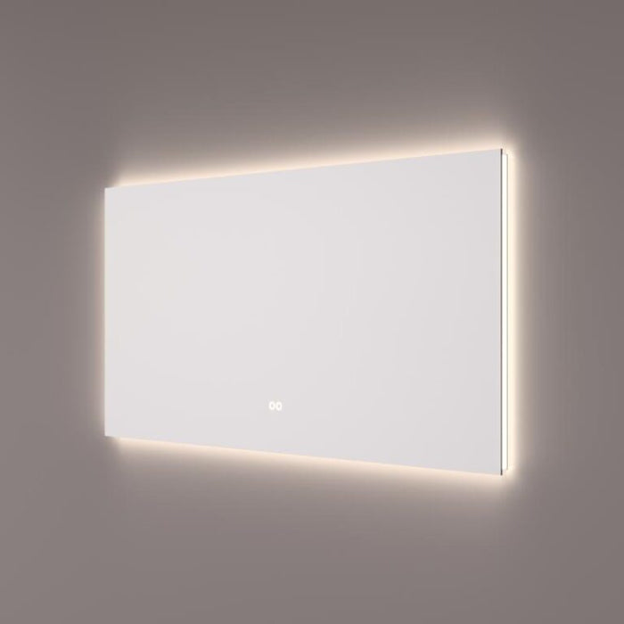 Spiegel met indirecte LED rondom 160x70x3cm + touch dimmer + spiegelverwarming + kleurenwissel - Tegeleend