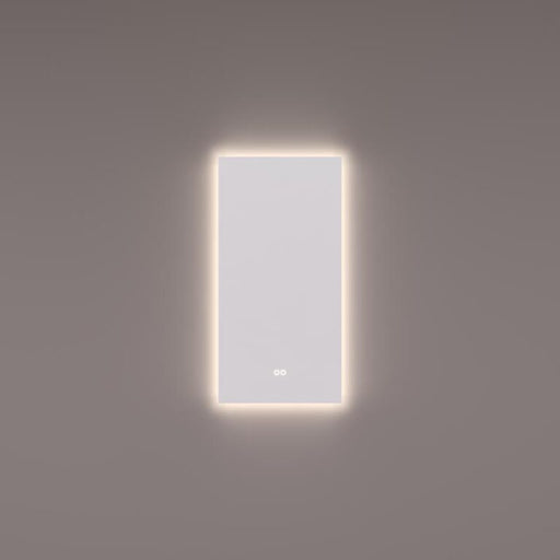 Spiegel met indirecte LED rondom 40x80x3cm VERTICAAL + touch dimmer + spiegelverwarming + kleurenwissel - Tegeleend