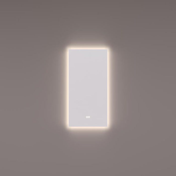Spiegel met indirecte LED rondom 40x80x3cm VERTICAAL + touch dimmer + spiegelverwarming + kleurenwissel - Tegeleend