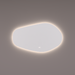 Spiegel organisch, 160x80 cm met indirecte led rondom + spiegeverwarming, kleurenwissel en touch dimmer - Tegeleend