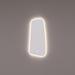 Spiegel organisch met directe en indirecte verlichting rondom 40x90x3cm + spiegelverwarming + kleurenwissel + touch dimmer - Tegeleend