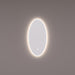 Spiegel ovaal met directe en indirecte LED verlichting rondom VERTICAAL 45x90x3cm + touch dimmer + spiegelverwarming + kleurenwissel - Tegeleend