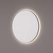 Spiegel rond in MAT ZWART met indirecte LED verlichting rondom 120x3cm + touch dimmer + spiegelverwarming + kleurenwissel - Tegeleend