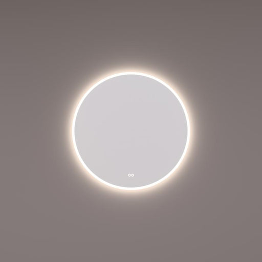 Spiegel rond met directe en indirecte LED baan rondom 60x3cm + touch dimmer + spiegelverwarming + kleurenwissel - Tegeleend