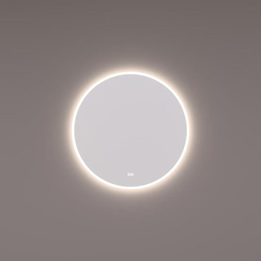 Spiegel rond met directe en indirecte LED-baan rondom - Tegeleend