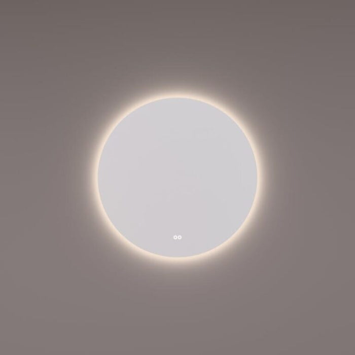 Spiegel rond met indirecte LED rondom 120x3cm + touch dimmer + spiegelverwarming + kleurenwissel - Tegeleend