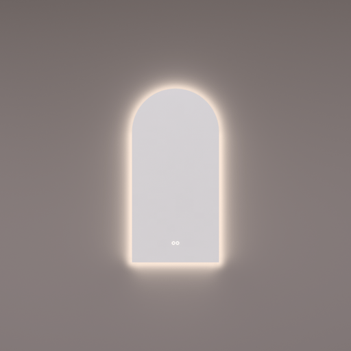 Spiegel TOOG met indirecte LED verlichting rondom 45x90x3 cm + spiegelverwarming + kleurenwissel + touch dimmer - Tegeleend