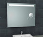 Tigris spiegel rechthoek met LED en scheerspiegel 100 x 80 cm - Tegeleend