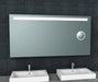 Tigris spiegel rechthoek met LED en scheerspiegel 160 x 80 cm - Tegeleend