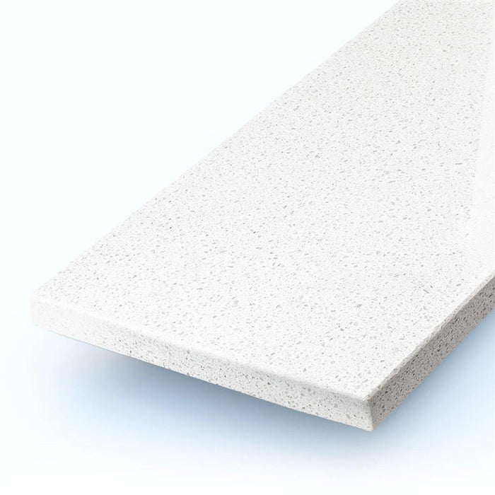 Witte composiet quartz vensterbank Bianco met gepolijste afwerking