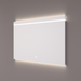 Voorraad spiegel met horizontale LED streep en indirecte verlichting onder 140x70x3cm + spiegelverwarming + kleurenwissel + touch dimmer - Tegeleend