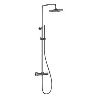 Vøra | FJORD - Regendoucheset - Gunmetal (met groef) - Tegeleend