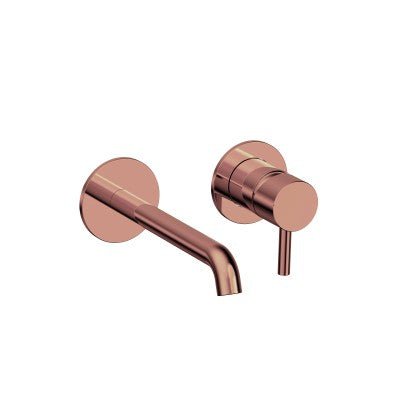 Vøra | LYN - Inbouw Wastafelkraan - Geborsteld koper - Tegeleend