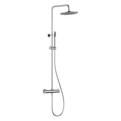 Vøra | LYN - Regendoucheset - Chroom - Tegeleend