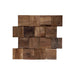 Wood panels07 10x10 - interlock natural - Tegeleend